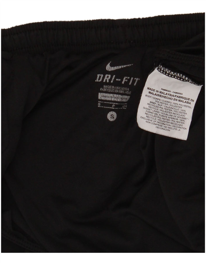 Nike Womens Dri Fit Sport Shorts UK 8 Small Black Polyester