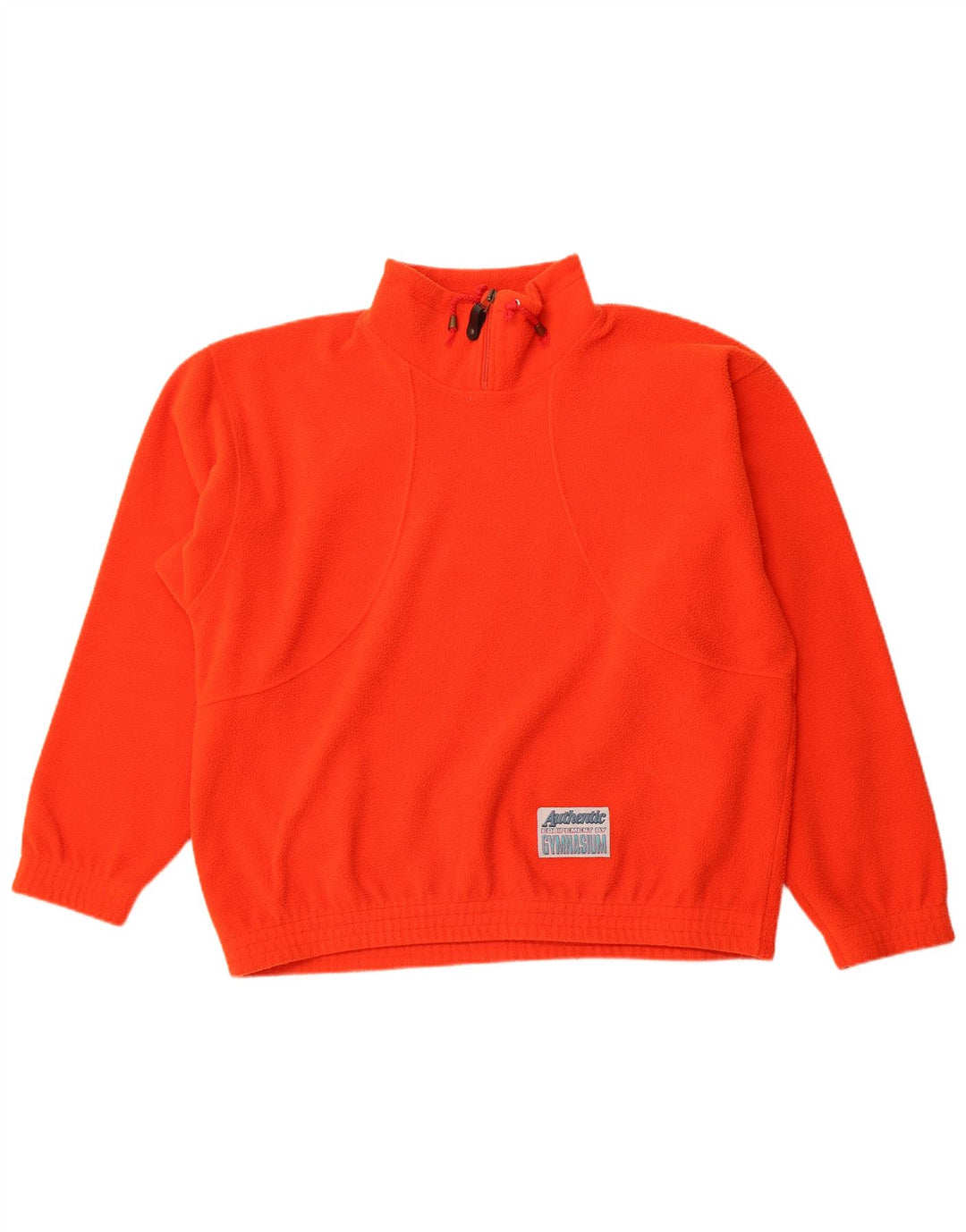 Gymnasium Mens Zip Neck Fleece Jumper XL Orange Polyester