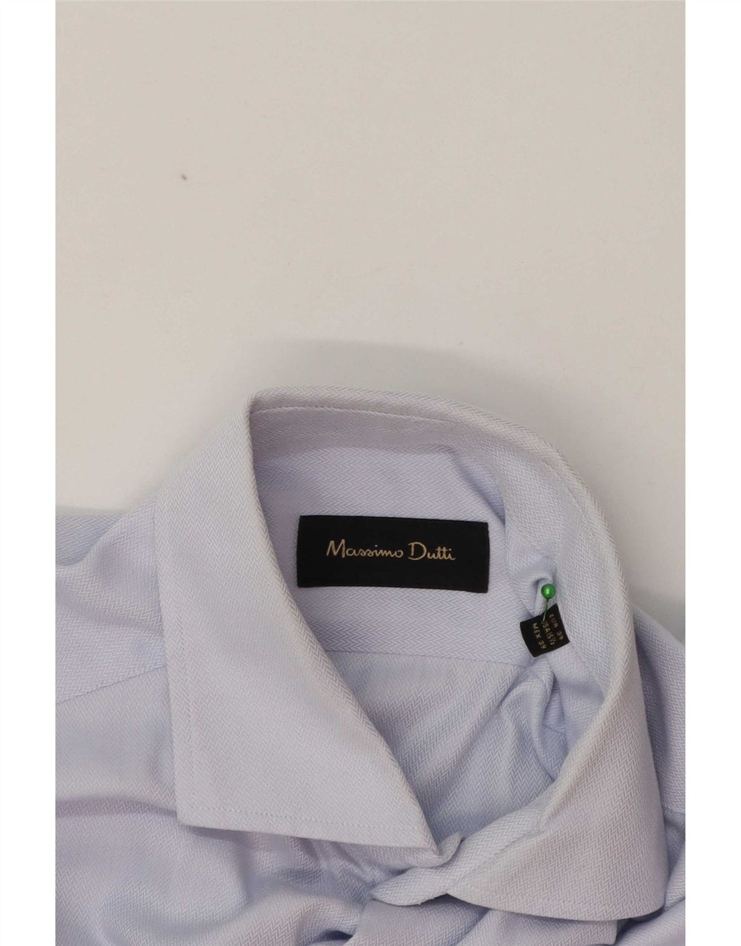 Massimo Dutti Mens Shirt EU 39 Medium Blue