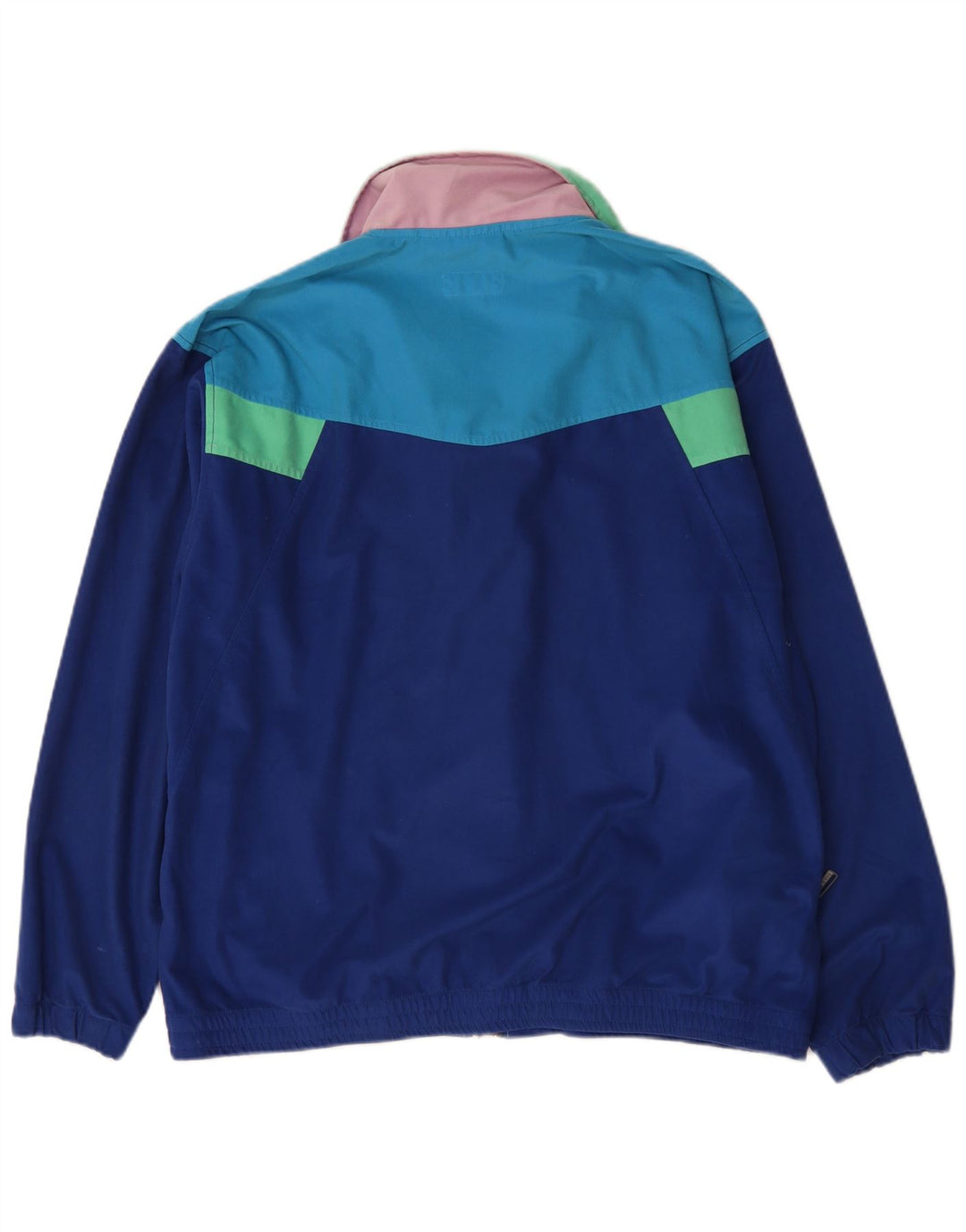 Bailo Mens Tracksuit Top Jacket IT 54 XL Blue Colourblock Polyester