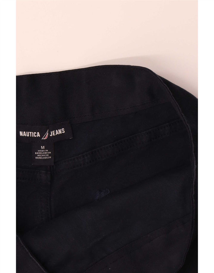 Nautica Womens Chino Shorts Medium W30 Navy Blue Cotton