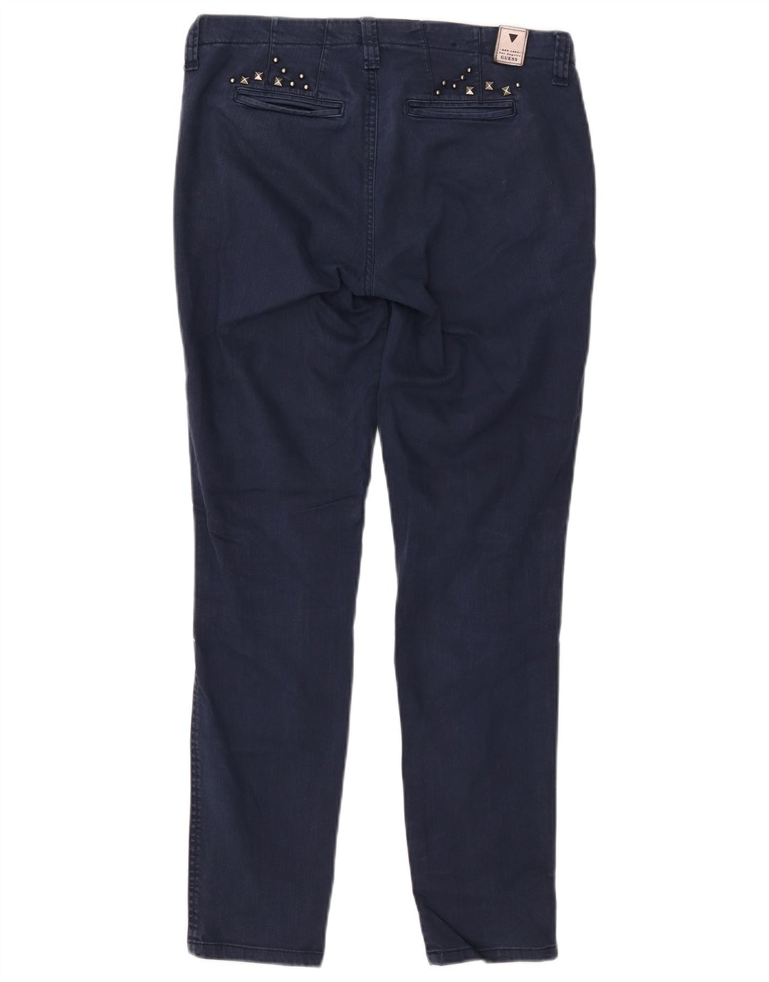 GUESS Womens Slim Jeans W27 L28 Navy Blue Cotton