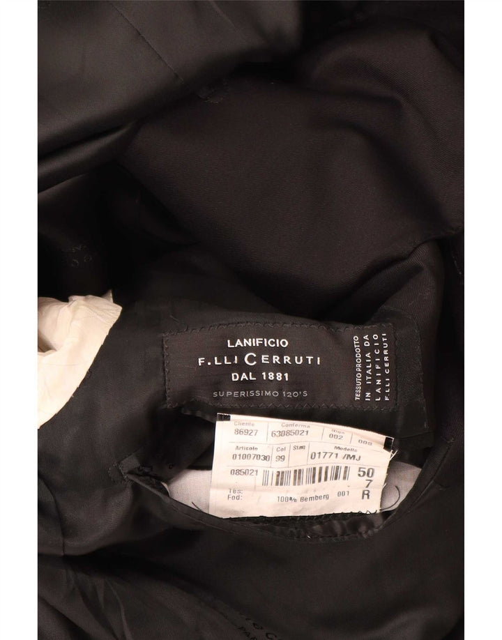Cerruti 1881 Mens 3 Button Blazer Jacket IT 50 Large Black