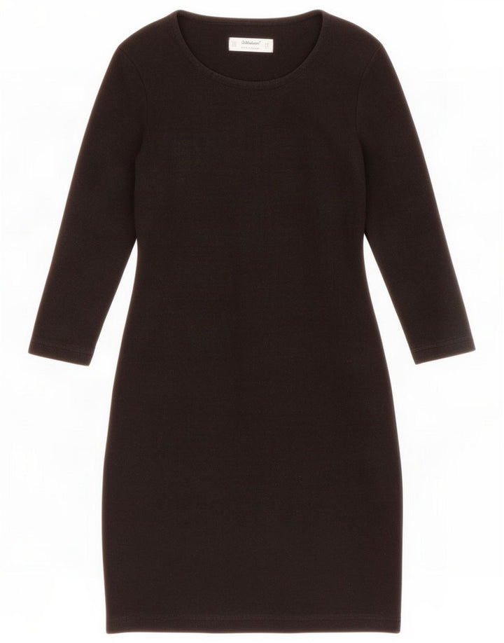 St Michael Womens Long Sleeve Basic Dress UK 12 Medium Black