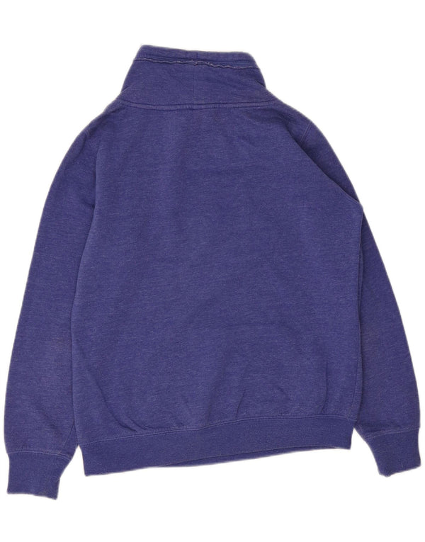 Champion Womens Graphic Sweatshirt Jumper UK 14 Medium Blue Cotton