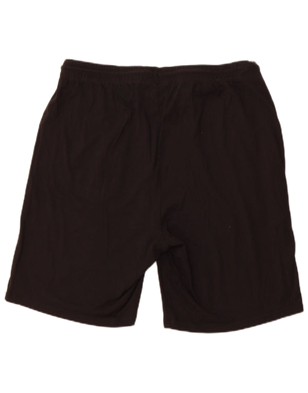 KAPPA Mens Sport Shorts 2XL Black Cotton