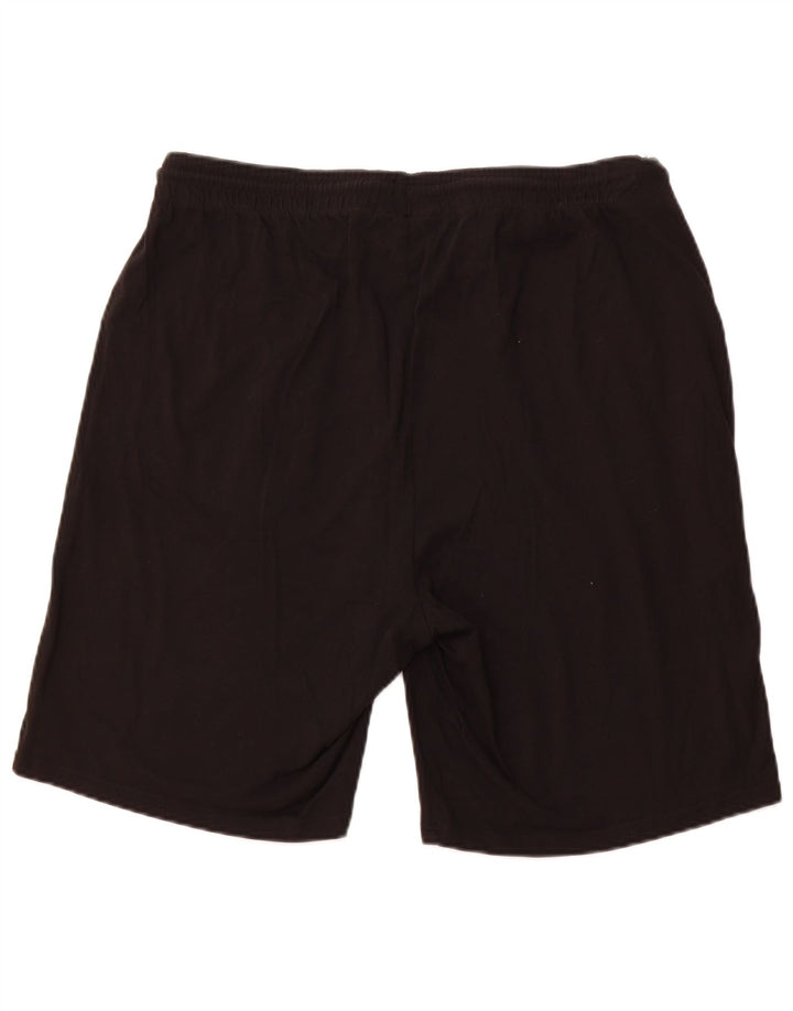 KAPPA Mens Sport Shorts 2XL Black Cotton