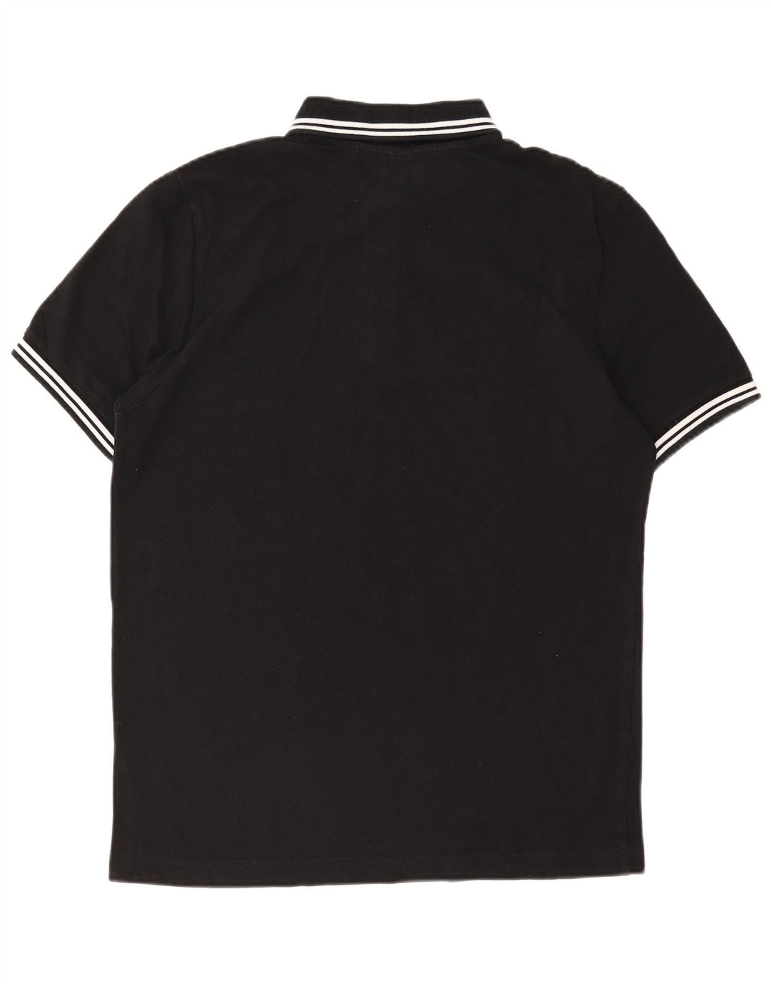 Kappa Mens Polo Shirt Large Black Striped