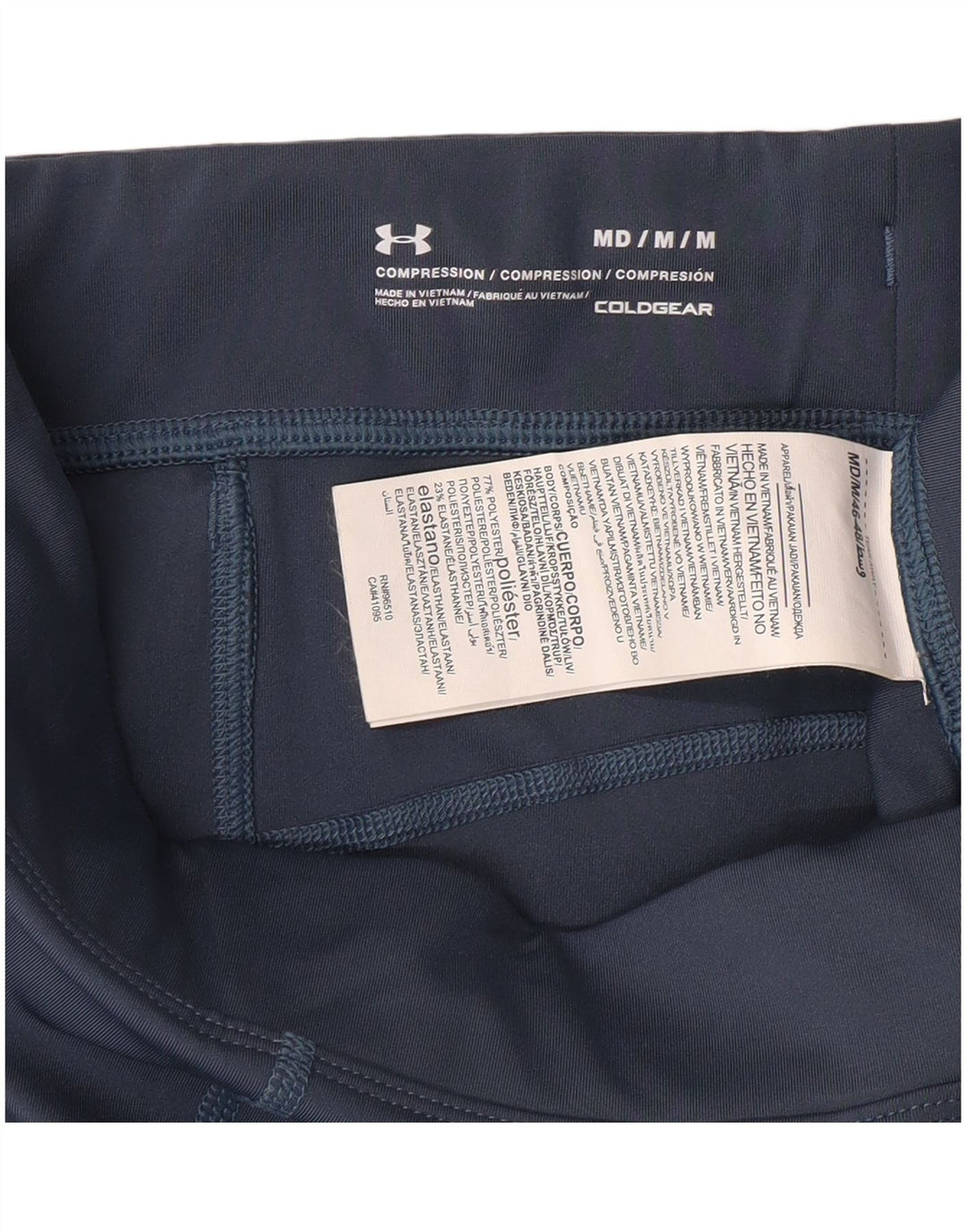 Under Armour Womens Compression Graphic Leggings UK 12 Medium Blue Sports