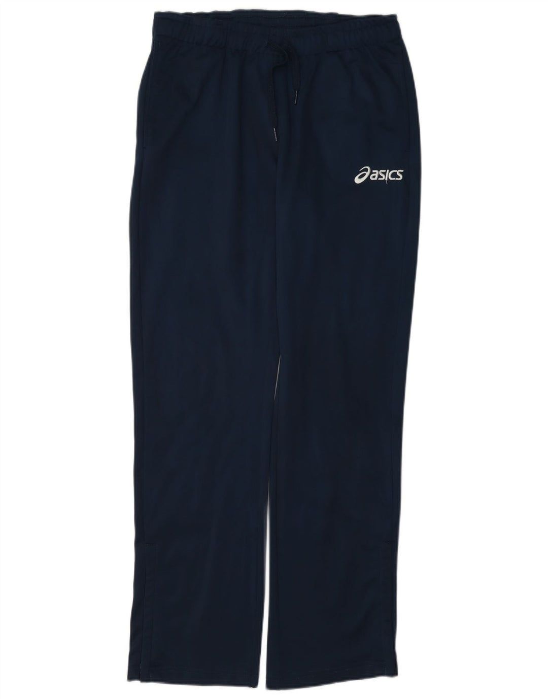 Asics Mens Tracksuit Trousers Medium Navy Blue Polyester