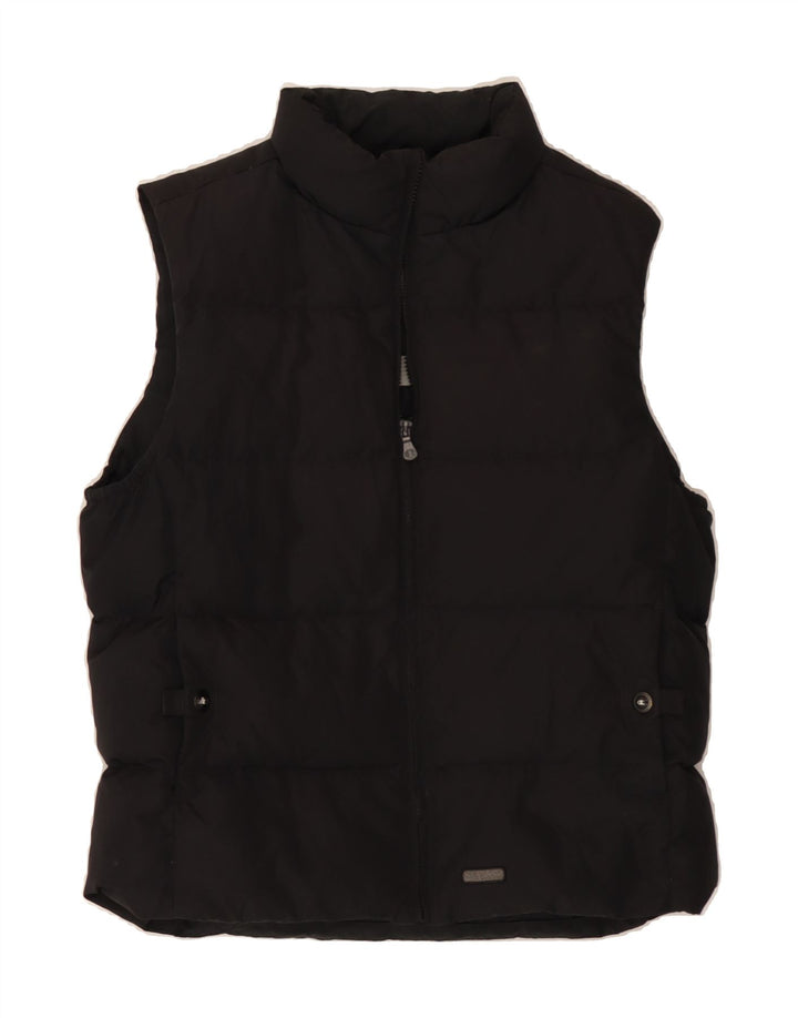 CHAMPION Womens Padded Gilet UK 14 Large Black Vintage Champion and Second-Hand Champion from Messina Hembry 