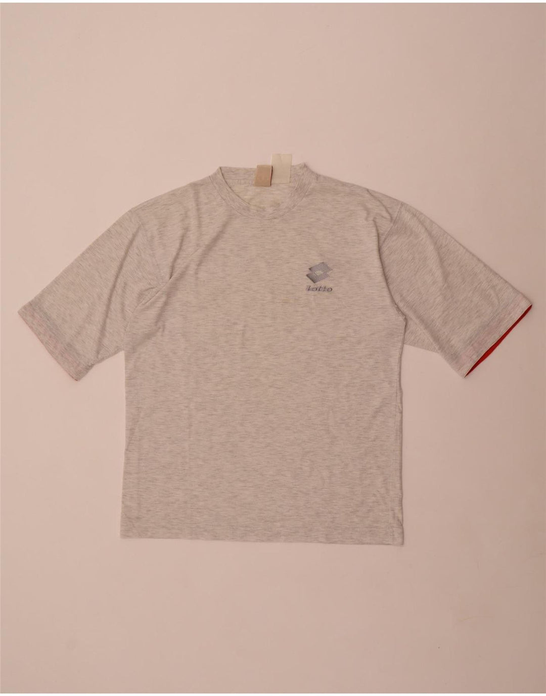 Lotto Mens Graphic T-Shirt Top Medium Grey Flecked