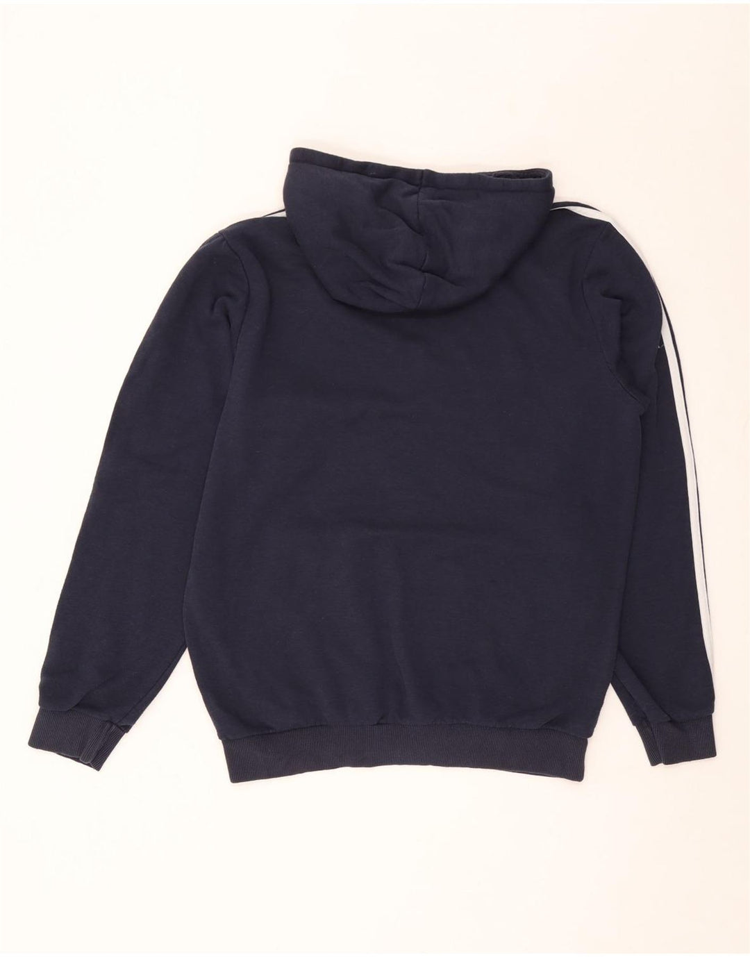 Adidas Mens Hoodie Jumper Medium Navy Blue Cotton