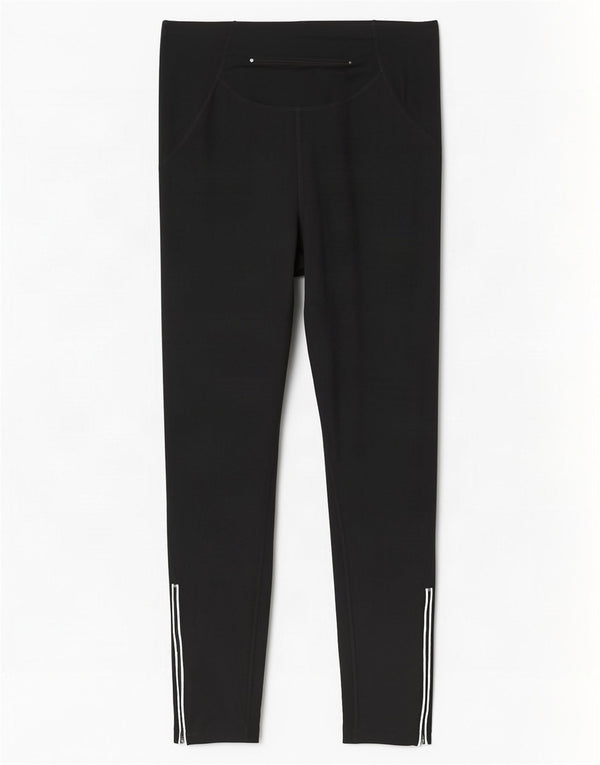 Nike Womens Leggings UK 10/12 Medium Black Polyester