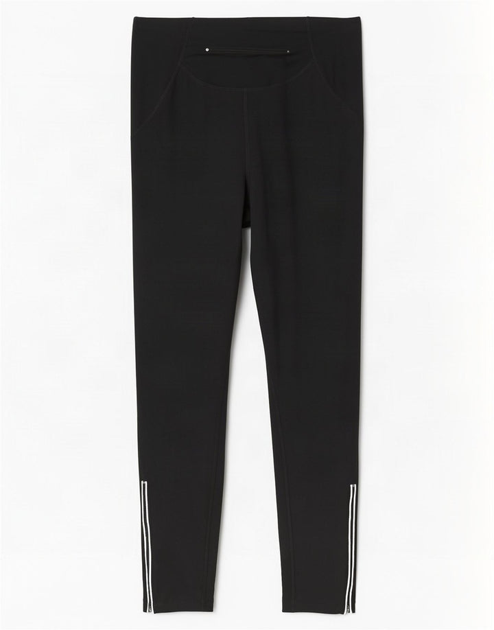 Nike Womens Leggings UK 10/12 Medium Black Polyester