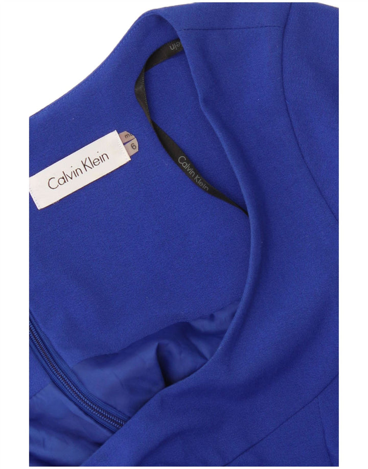 Calvin Klein Womens A-Line Dress US 6 Medium Blue