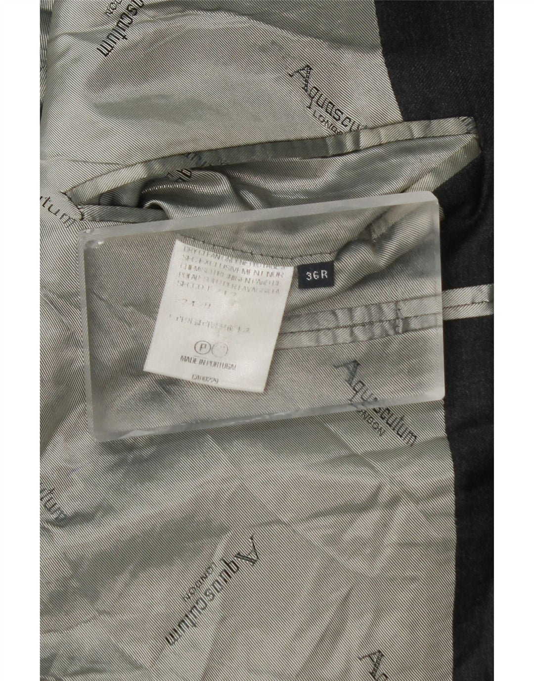 Aquascutum Mens 2 Button Blazer Jacket UK 36 Small Grey Wool