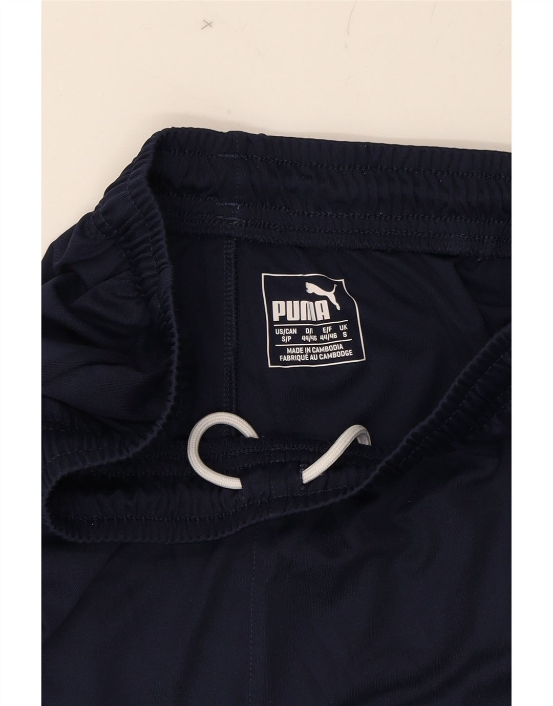 PUMA Mens Sport Shorts Small  Navy Blue Polyester Vintage Puma and Second-Hand Puma from Messina Hembry 