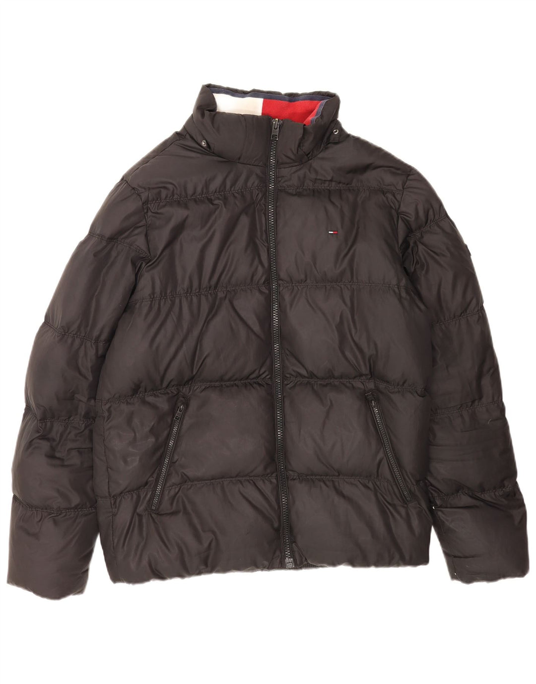 Tommy Hilfiger Mens Padded Jacket UK 42 XL Black Polyester