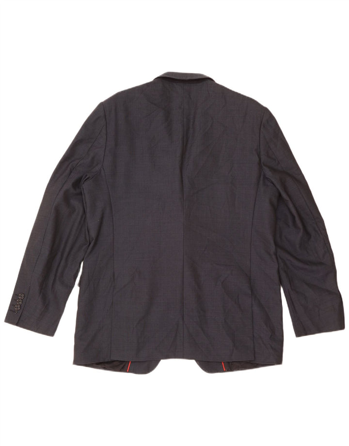 Burberry Mens 2 Button Blazer Jacket Size 54 Large Navy Blue New Wool