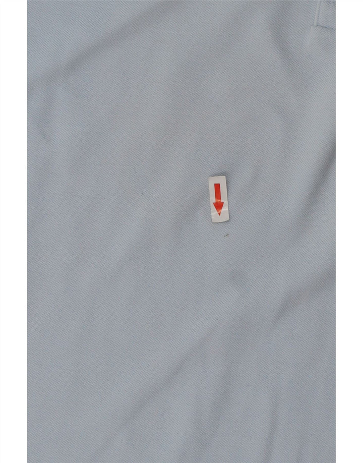 Lacoste Mens Polo Shirt Size 4 Medium Blue Cotton