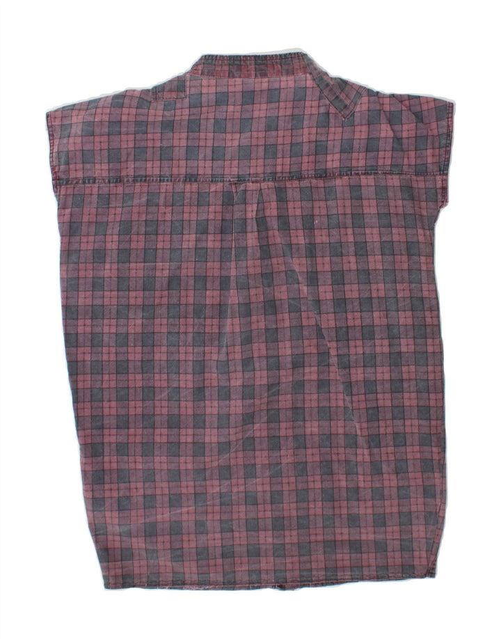 H.I.S Womens Short Sleeve Shirt UK 16 Large Multicoloured Check Vintage H.I.S and Second-Hand H.I.S from Messina Hembry 