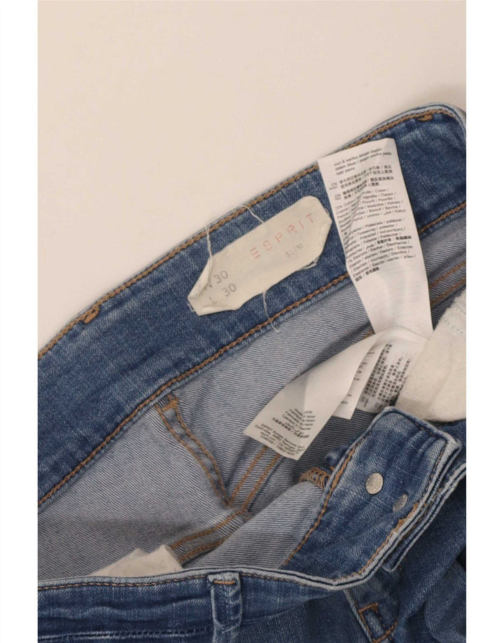 Esprit Womens Slim Jeans W30 L30 Blue Cotton