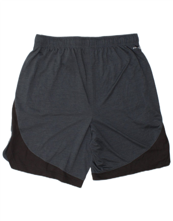 RUSSELL ATHLETIC Mens Dri-Power Sport Shorts Medium  Grey Colourblock