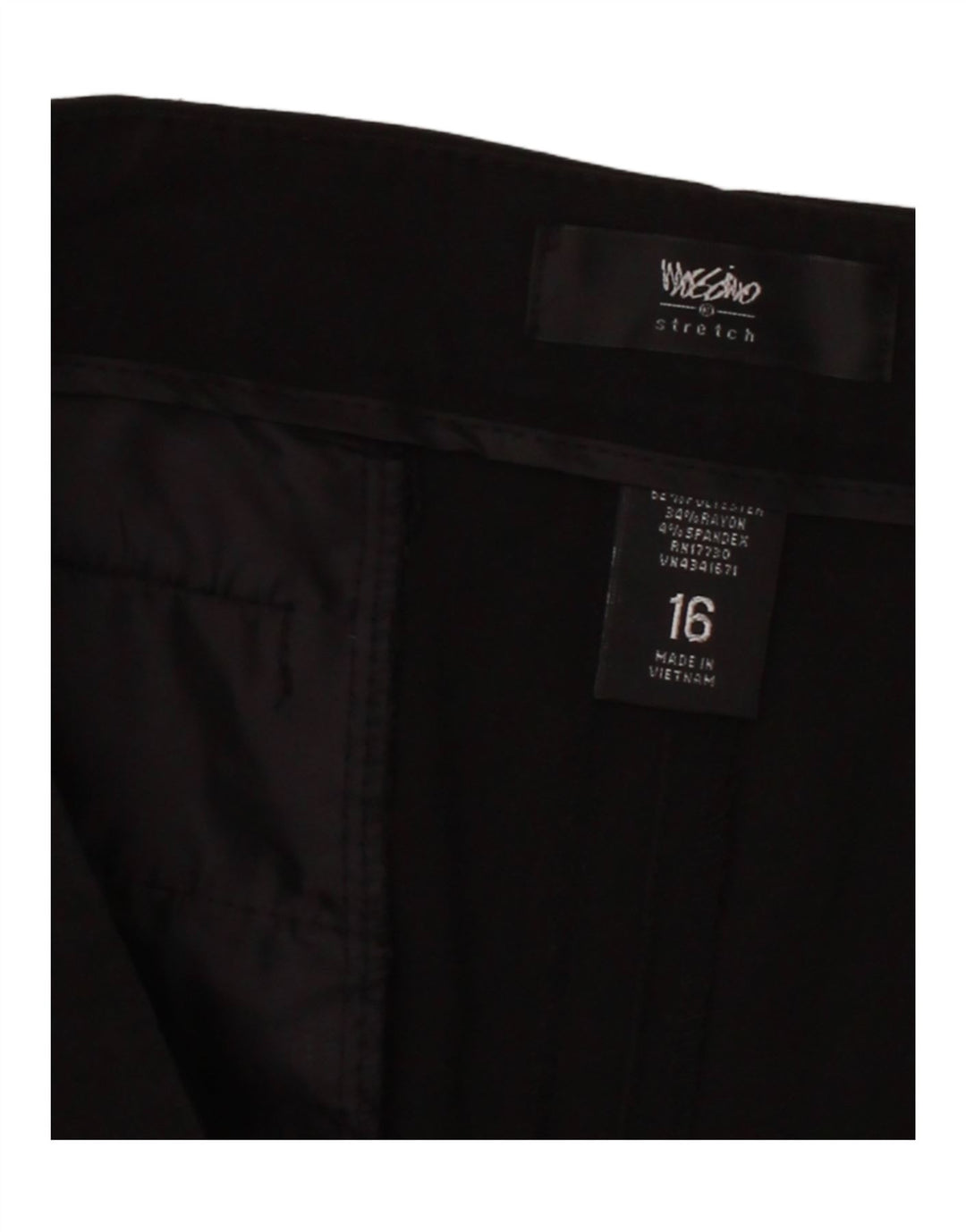 MOSSIMO Womens Bootcut Casual Trousers US 16 2XL W40 L32 Black Polyester Vintage Mossimo and Second-Hand Mossimo from Messina Hembry 