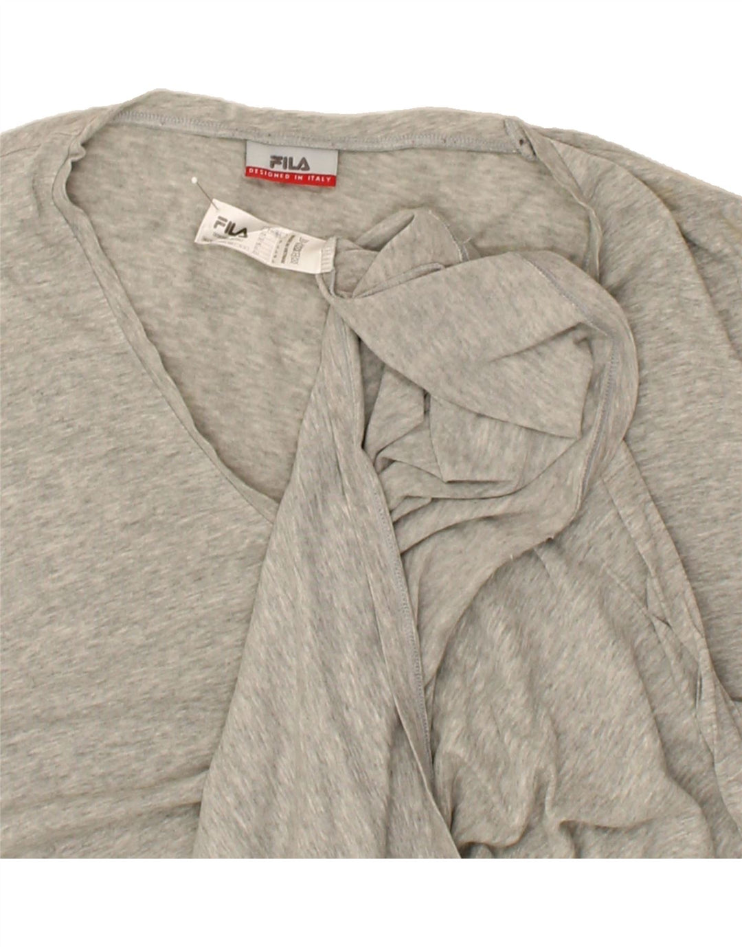 FILA Mens T-Shirt Top Large Grey Cotton Vintage Fila and Second-Hand Fila from Messina Hembry 