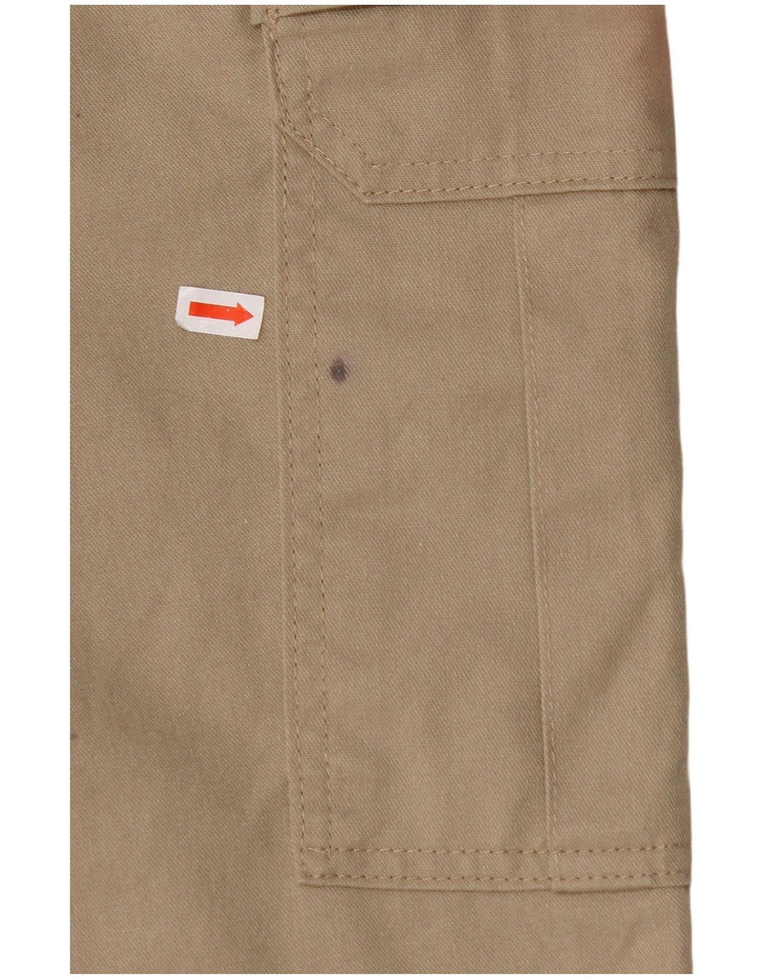 DICKIES Mens Straight Cargo Trousers W34 L30 Beige Polyester