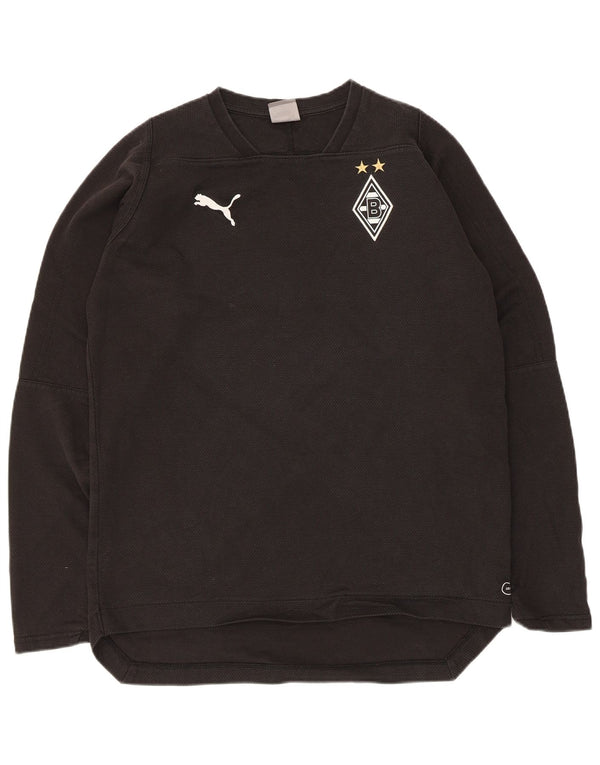 Puma Mens BVB Dortmund Sweatshirt Jumper Medium Black Cotton