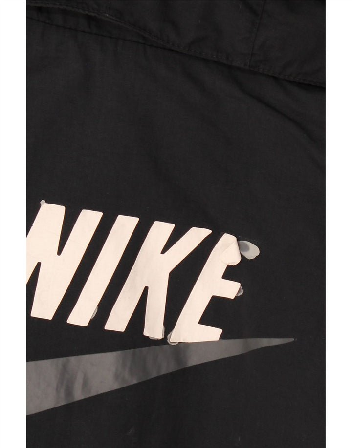Nike Boys Hooded Windbreaker Jacket 12-13 Years Large  Black Nylon