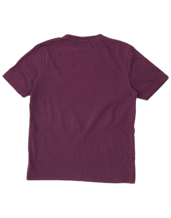 Ellesse Mens T-Shirt Top Medium Purple Cotton