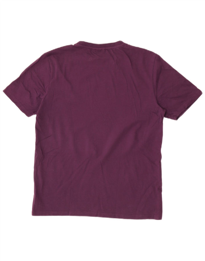 Ellesse Mens T-Shirt Top Medium Purple Cotton