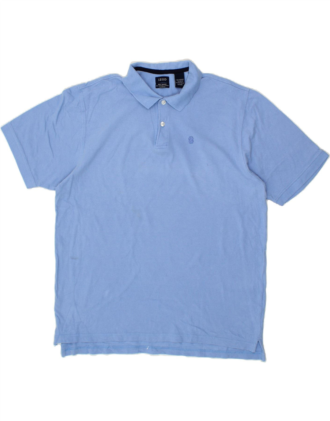 IZOD Mens Polo Shirt XL Blue Cotton Vintage Izod and Second-Hand Izod from Messina Hembry 