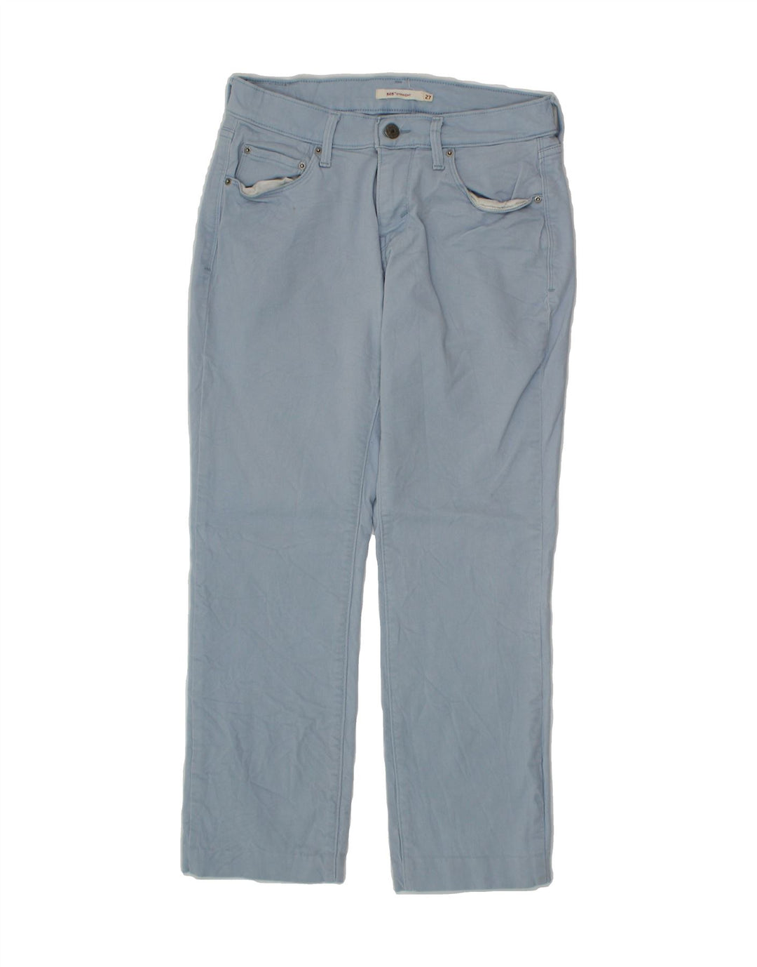 LEVI'S Womens 505 Straight Jeans W27 L26 Blue Cotton Vintage Levi's and Second-Hand Levi's from Messina Hembry 