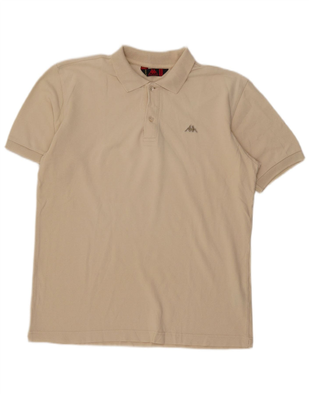 Kappa Mens Polo Shirt Medium Beige Cotton
