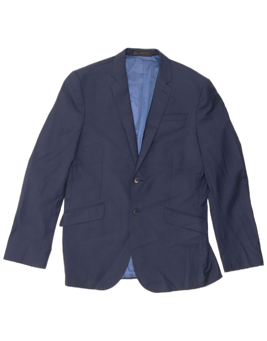 Marks & Spencer Mens 2 Button Blazer Jacket UK 40 Medium Navy Blue