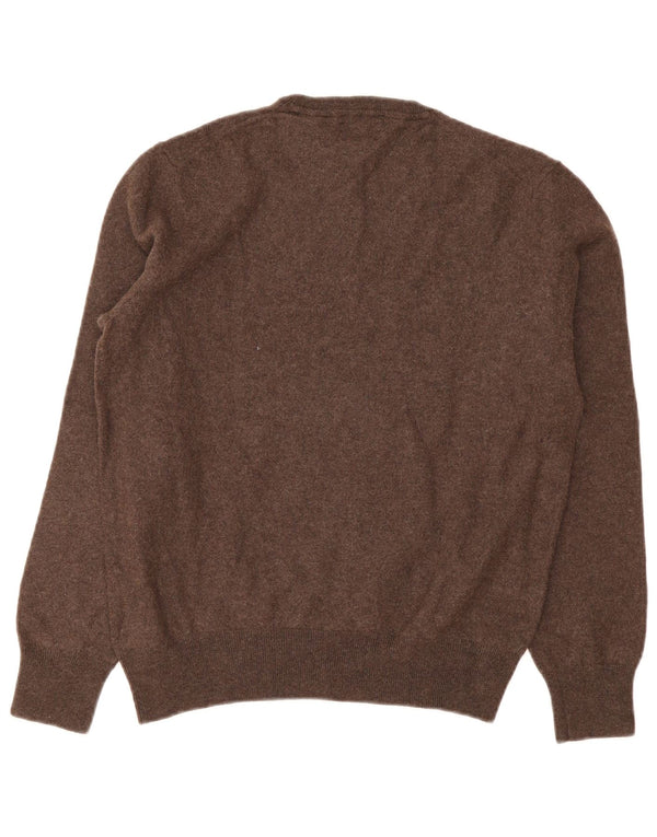 Gutteridge Womens Crew Neck Jumper Sweater UK 18 XL Brown Wool