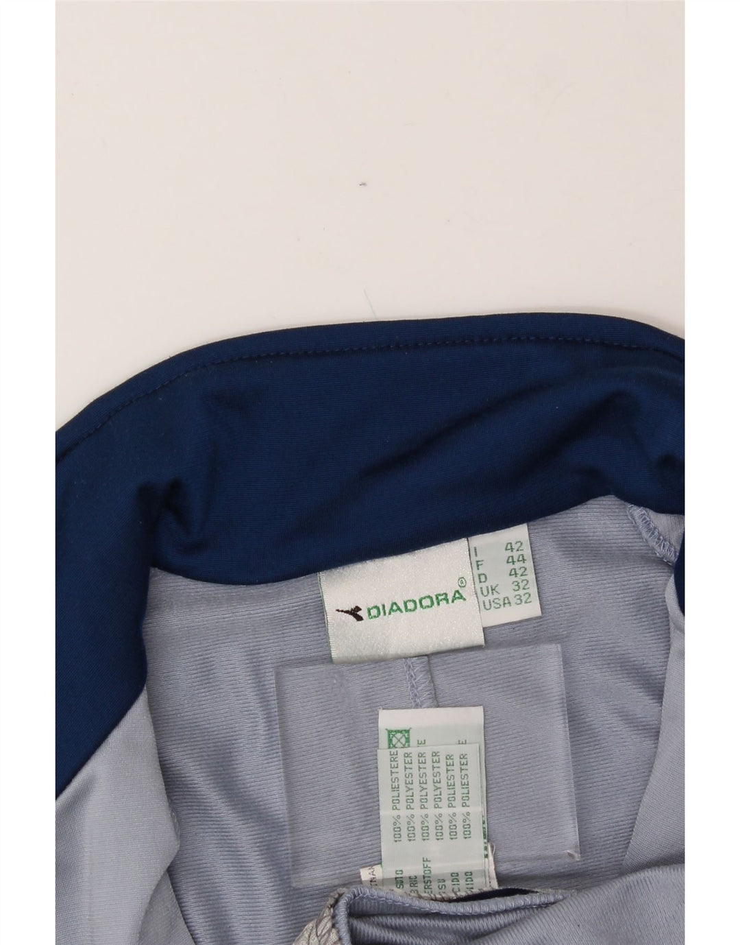 DIADORA Mens Tracksuit Top Jacket UK 32 XS Blue Polyester Vintage Diadora and Second-Hand Diadora from Messina Hembry 