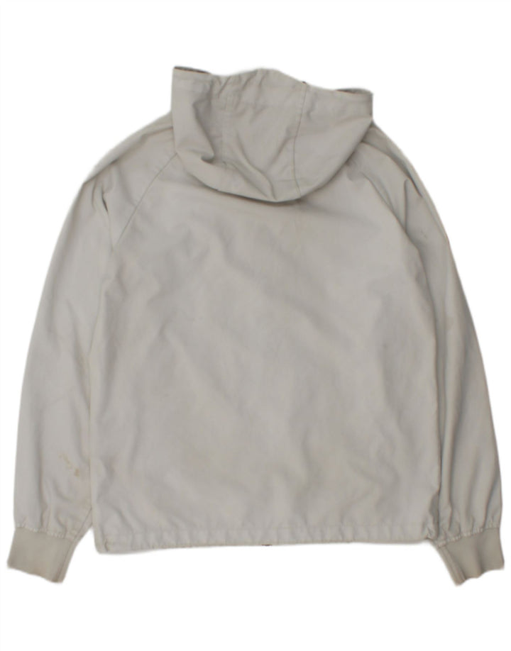 Superdry Mens Hooded Rain Jacket UK 36 Small Grey