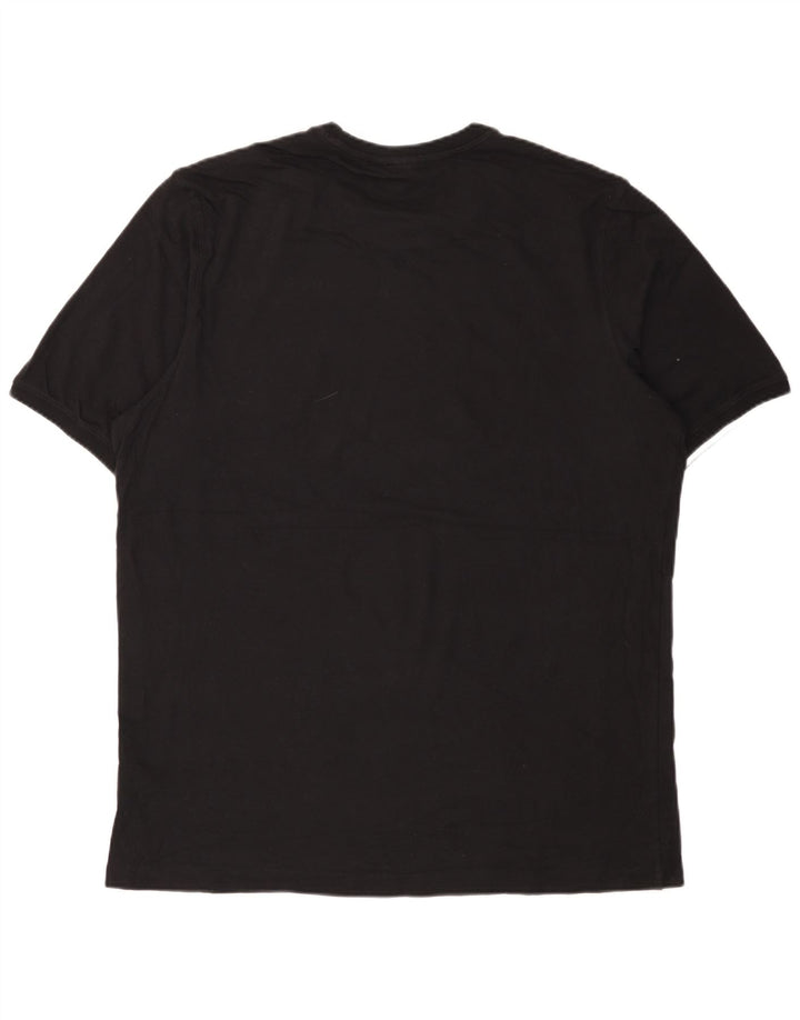 ADIDAS Mens T-Shirt Top Large Black Cotton