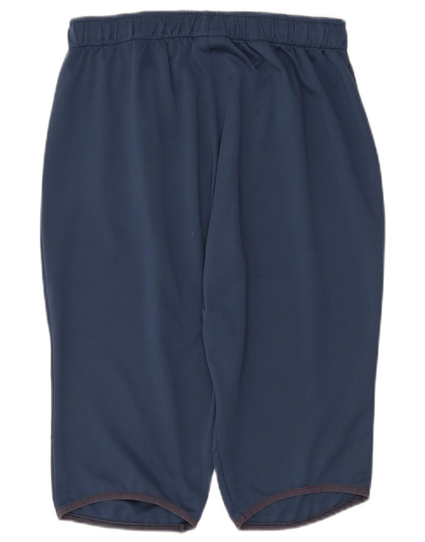 Joma Mens Graphic Bermuda Sport Shorts Large  Navy Blue Polyester