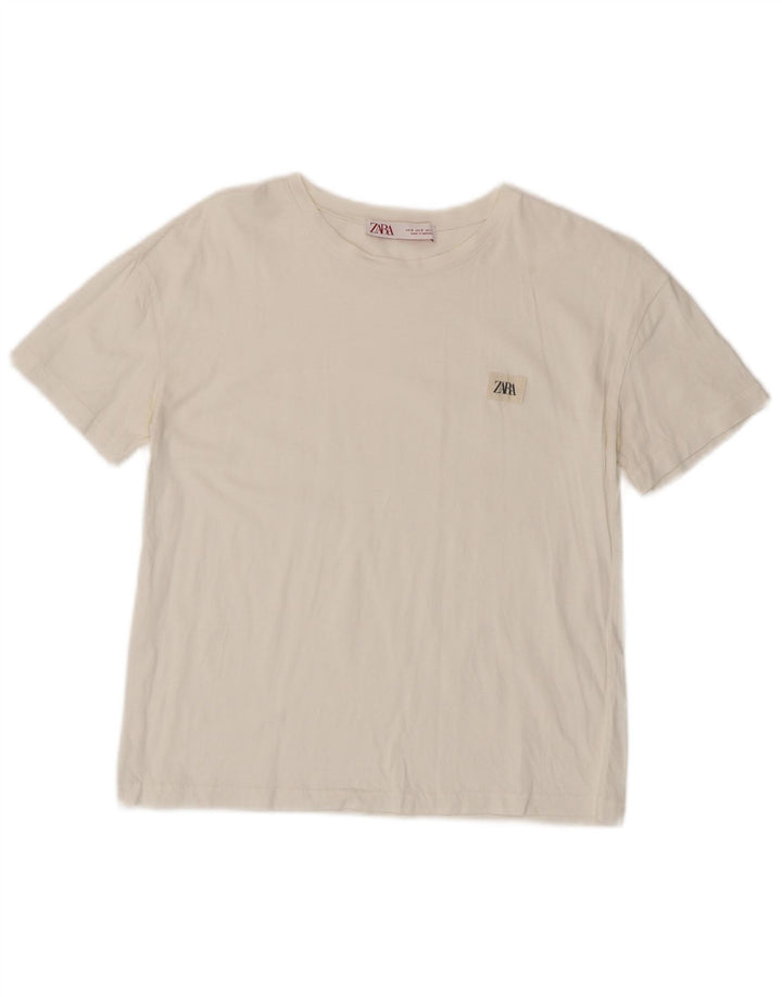 ZARA Womens T-Shirt Top UK 10 Small White