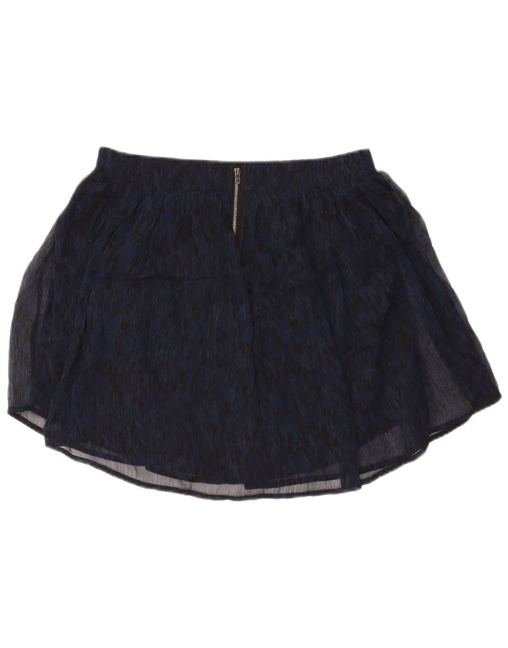 CONVERSE Womens Mini Skirt Medium W30 Navy Blue Ikat Polyester