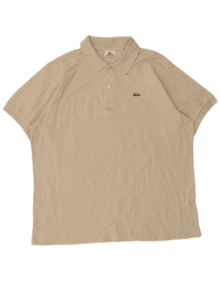 Lacoste Mens Polo Shirt Size 6 XL Beige