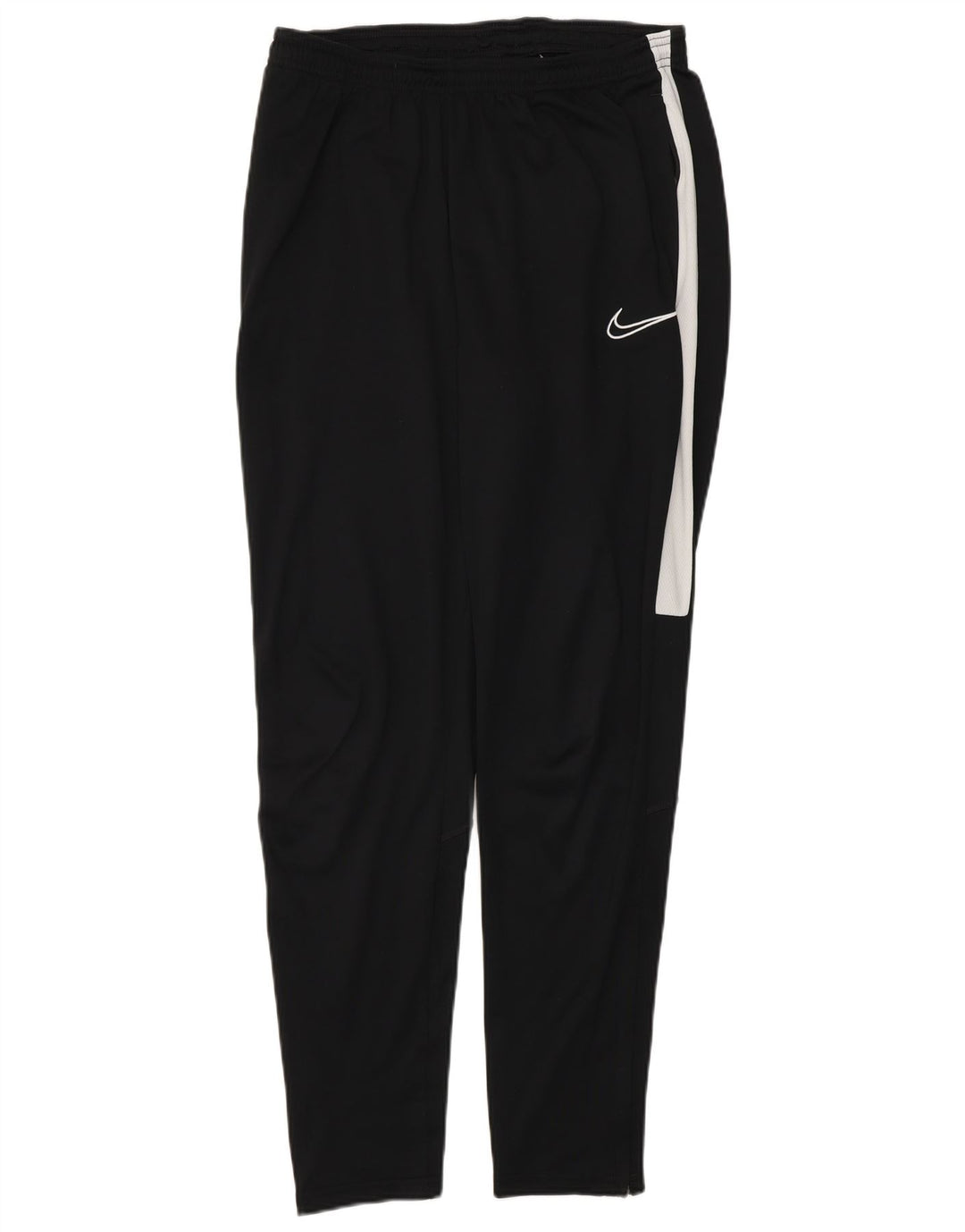 Nike Womens Tracksuit Trousers UK 12 Medium Black Striped Polyester