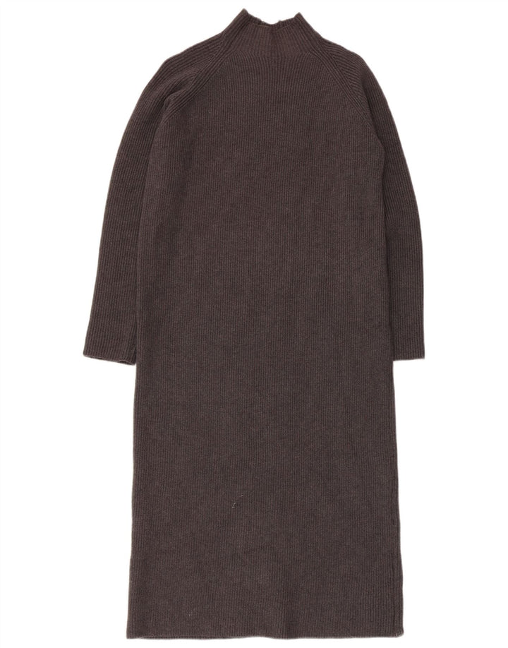 Zara Womens Jumper Dress UK 10 Small Grey