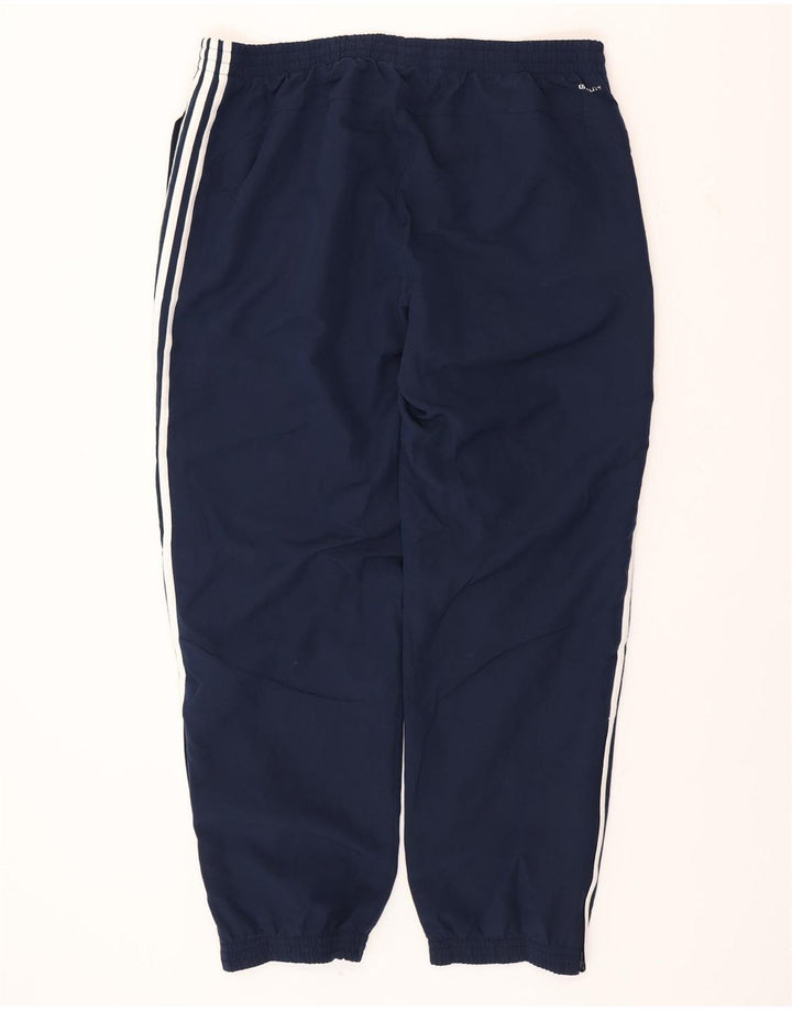ADIDAS Mens Climalite Tracksuit Trousers Joggers XL Navy Blue Polyester